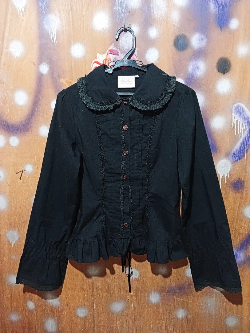 Anna House Black Blouse