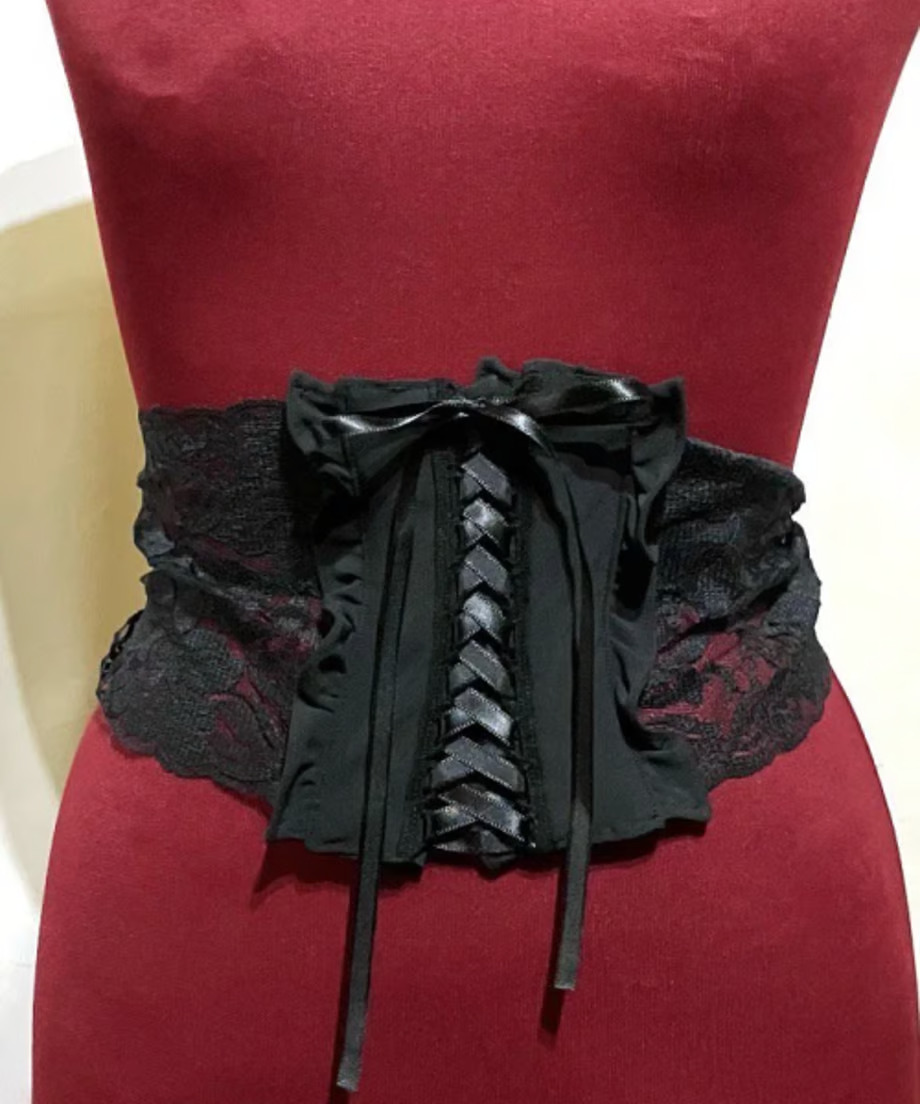 Marble Corset Style Feminine Lace Belt