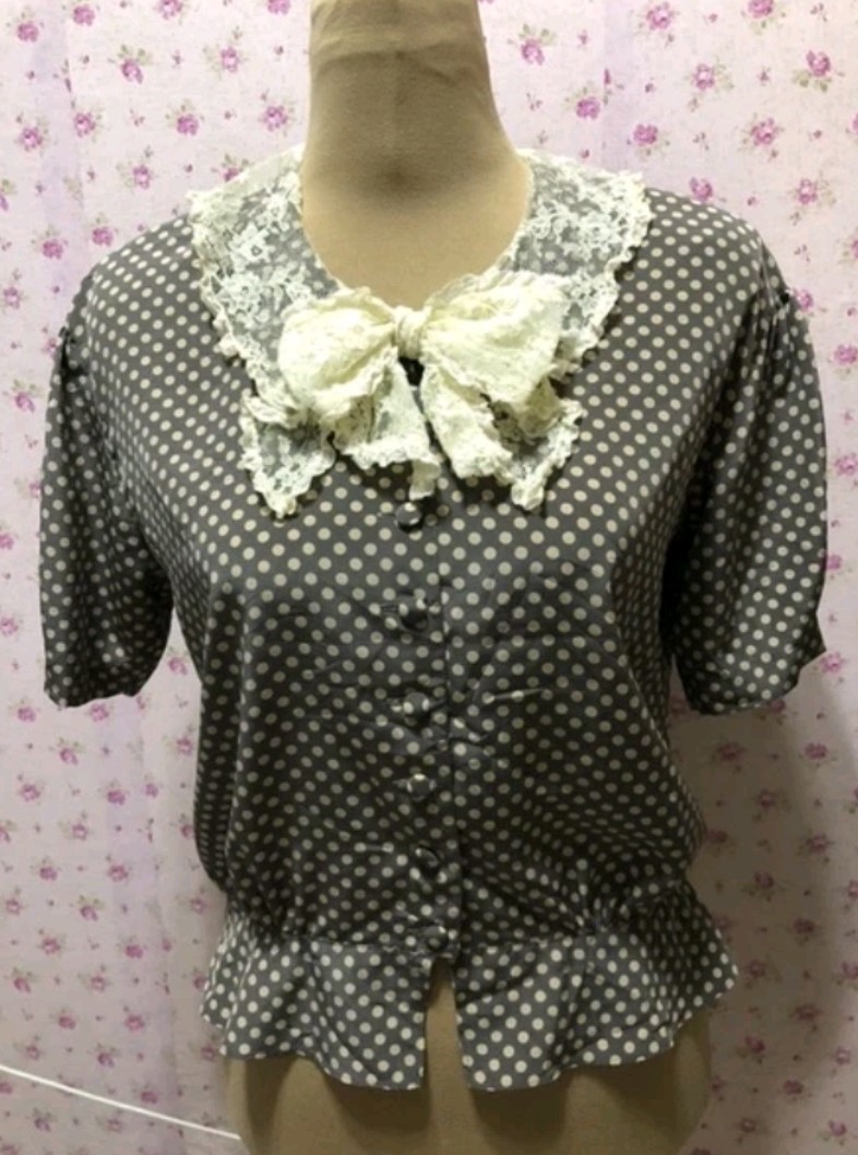 Dotted Ribbon Blouse
