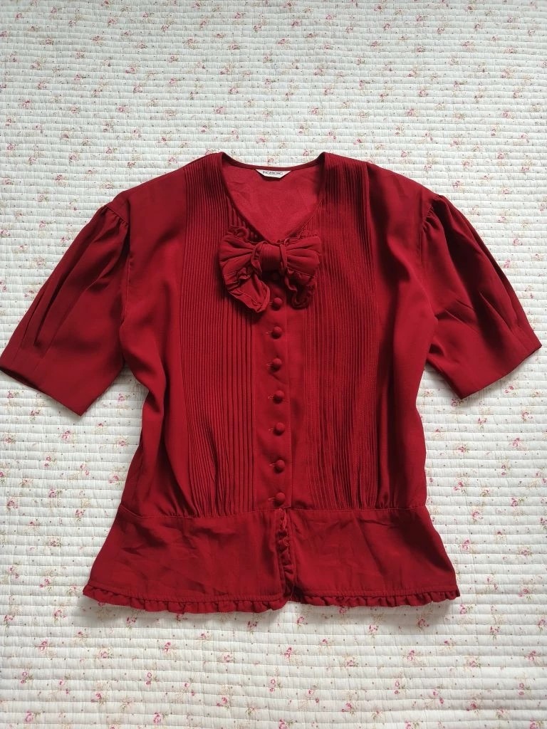 Ingeborg Red Blouse