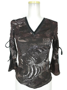 Ozz Croce Black Mesh Blouse