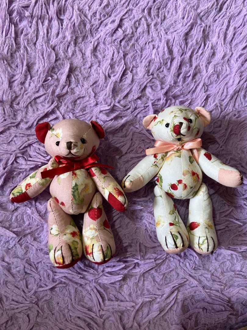 Pink House Floral Teddy Bears