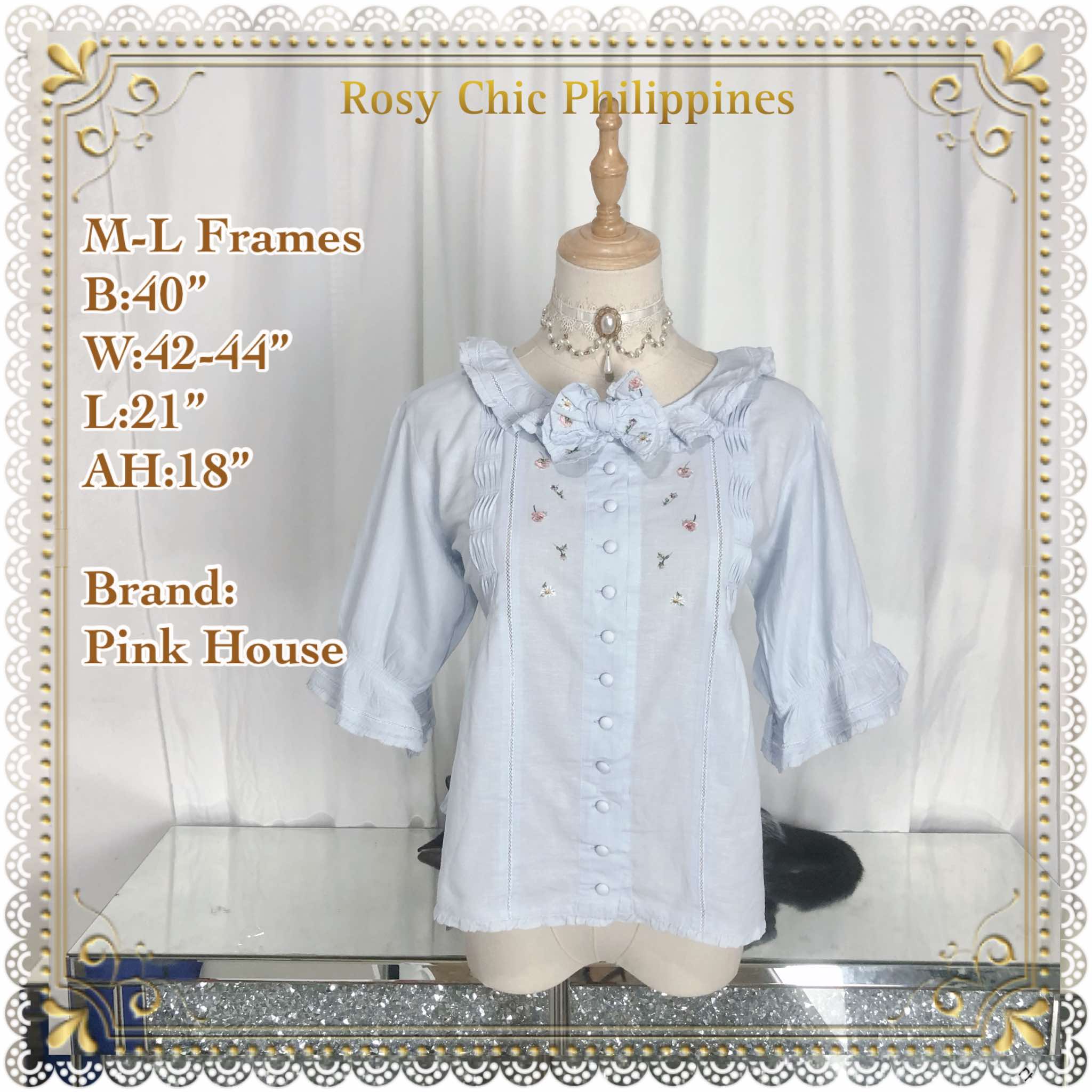 Pink House Powder Blue Blouse